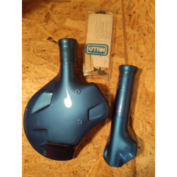 Cache disque frein avant fourreau Honda XL600V bleu