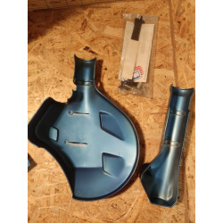 Cache disque frein avant fourreau Honda XL600V bleu