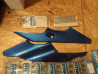 Kit prolongateur caches latéraux arrière Honda XL600V bleu