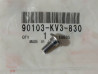 Vis cruciforme tête bombée épaulée M6 Honda 90103-KV3-830