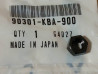 Écrou M8 Filetage Gauche Noir Honda 90301-KBA-900