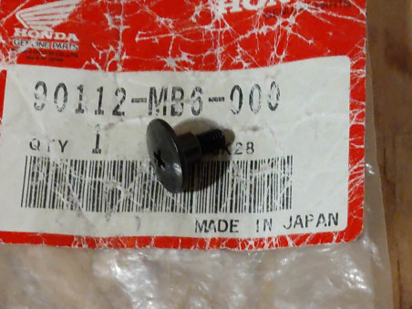 Vis épaulée HM4 tête large noire Honda 90112-MB6-000