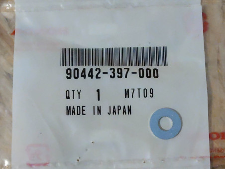 Rondelle Étanchéité Aluminium 6mm Honda 90442-397-000