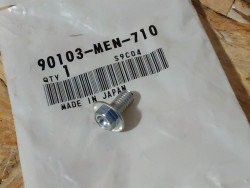 Vis HM 6x12 Tête Rondelle Honda - Réf. 90103MEN710