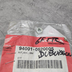 Ecrou 6 mm zingué HONDA 94001-062000S