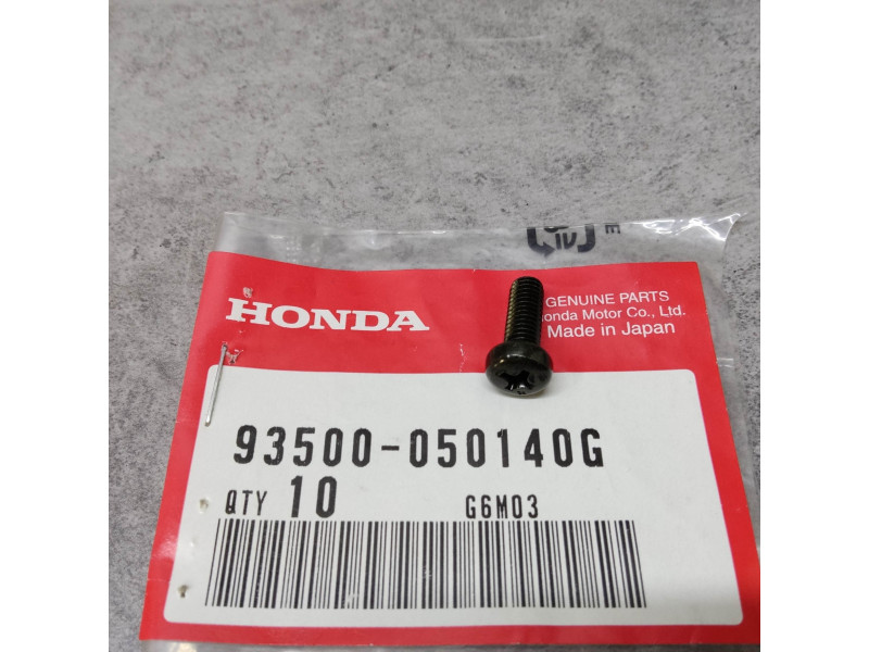 Vis Cruciforme Noir M5x14 Honda – Réf. 93500050140G