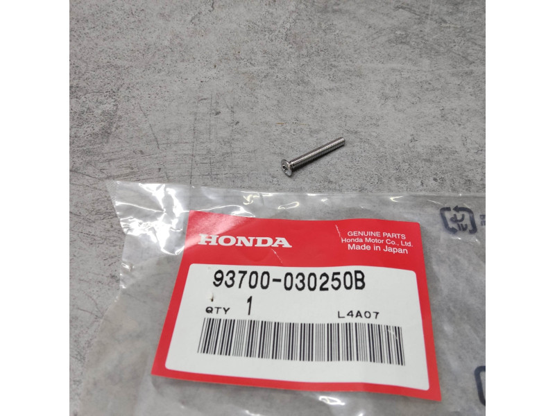 Vis Fraisée Bombée M3x25 Chromée Honda 93700-030250B