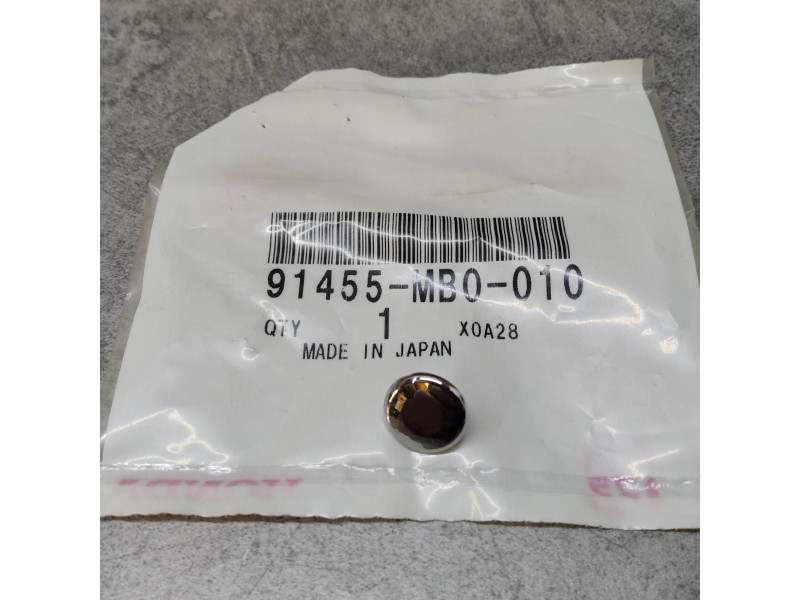 Bouchon Chromé Tête de Vis Honda 91455-MB0-010