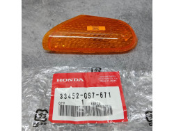 Cabochon clignotant avant gauche Honda SA50 SB50 SK50 - 33452-GS7-671