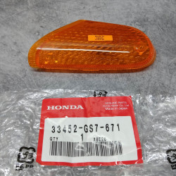 Cabochon clignotant avant gauche Honda SA50 SB50 SK50 - 33452-GS7-671