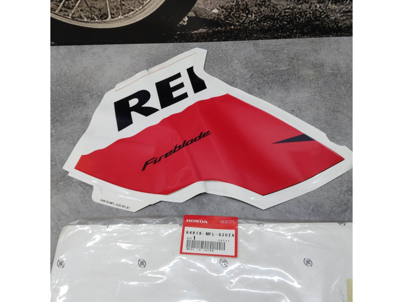 Autocollant Carénage Honda CBR1000 RA REPSOL 64818-MFL-G20ZA