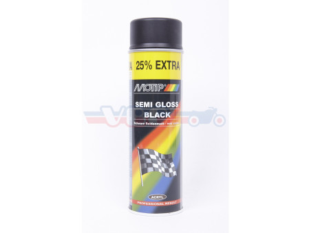 Bombe Peinture MOTIP Satinée Noir 500ml - Moto Honda