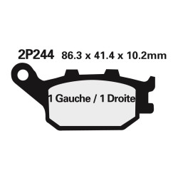 Plaquettes Frein Arrière Honda XL700V NISSIN 2P-244NS
