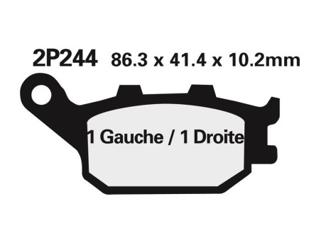 Plaquettes Frein Arrière Honda XL700V NISSIN 2P-244NS