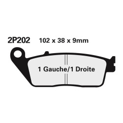 Plaquettes de frein Honda NISSIN 29-202NS | 2P202NS
