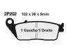 Plaquettes de frein Honda NISSIN 29-202NS | 2P202NS
