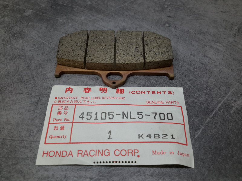 Plaquette de frein Honda RC45 HRC Racing 45105-NL5-700