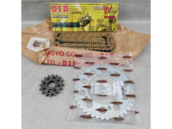 Kit chaîne CBF1000  DID/PBR 530VX3 16/41 renforcée - couronne std DID 480081