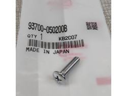 Vis cruciforme tète fraisée bombée M5x20 chromée Honda 93700-050200B