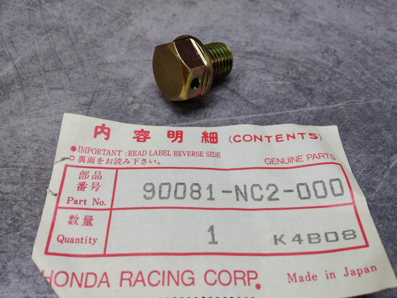Vis de vidange Honda 90081-NC2-000 | Pièce moto Honda