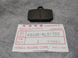 Plaquette frein arriere HRC RC45 CBR1000 HONDA 43105-NL5-700