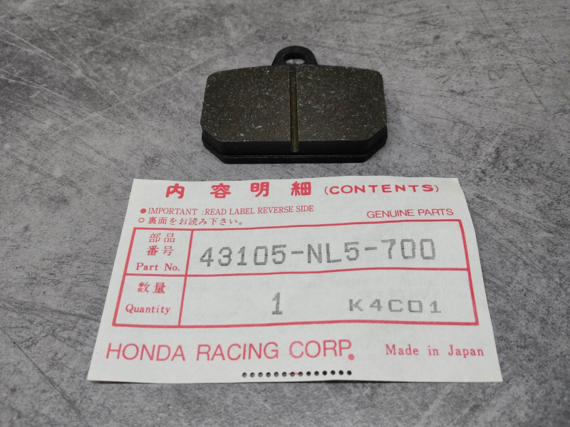 Plaquette frein arrière HRC Honda 43105-NL5-700 CBR1000RR
