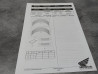 Kit stickers de roue CB500F CB600F CB650F CB1000R HONDA 08F84-MFJ-810A
