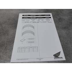 Kit stickers de roue CB1000R HONDA 08F74-MKJ-D00ZA