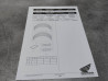 Kit stickers de roue CB1000R HONDA 08F74-MKJ-D00ZA