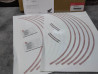 Kit Stickers Roue Honda 08F84-MFJ-820A - Pièce Neuve