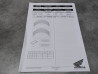 Kit Stickers Roue Honda 08F84-MFJ-820A - Pièce Neuve
