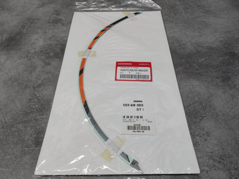 Kit stickers de roue D type 10 CB500 CBR500RA HONDA 42870-MJW-880ZK