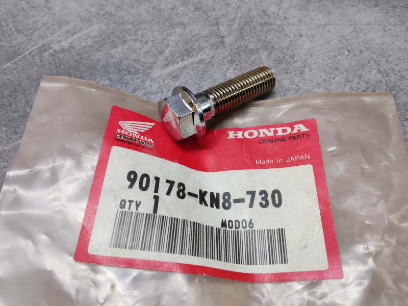 Vis HM10x35 tête rondelle chromée Honda 90178-KN8-730