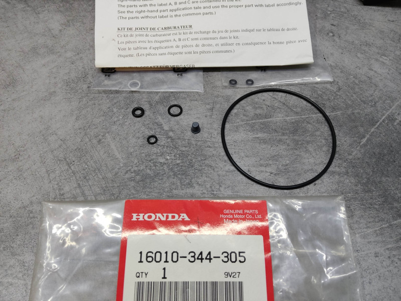Pochette Joints Carburateur Honda CB350 CL350 Scrambler