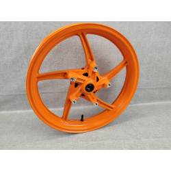 Roue avant neuve orange *YR241* CBR125 REPSOL 2012 HONDA 44650-KPP-T01ZB