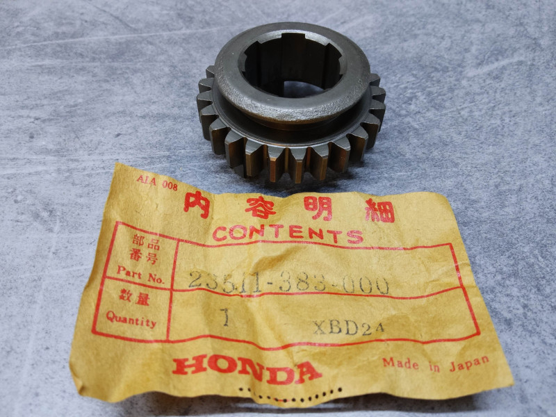 Pignon de 5eme vitesse 25dents pour CB125S3 76 TL125S HONDA 23511-383-000