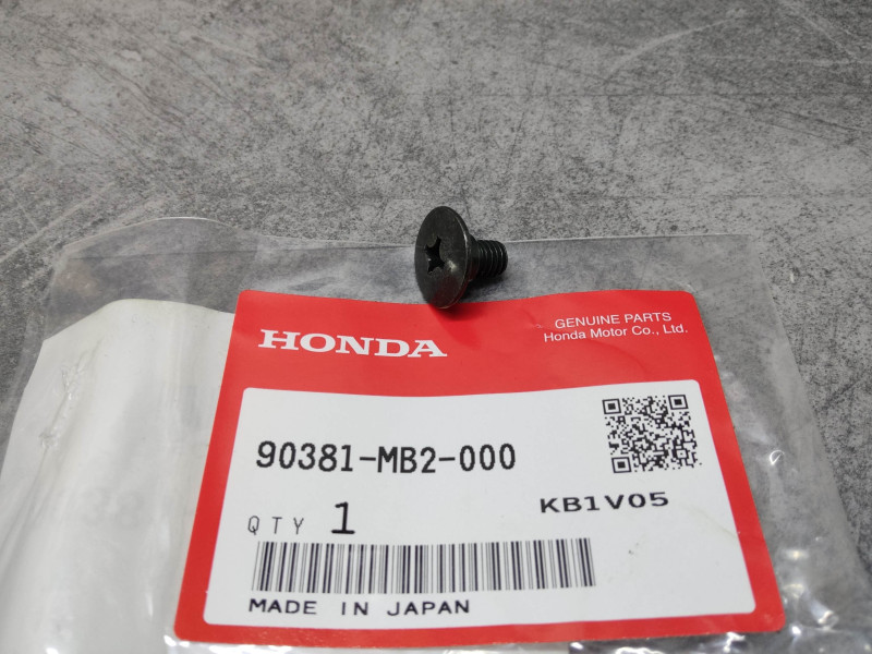 Vis cruciforme épaulée 6x11mm noire Honda 90381-MB2-000