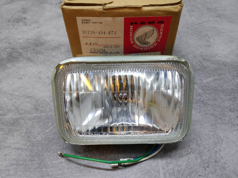 Optique phare Honda XR250/500 RB/RC - Réf. 33120-434-672
