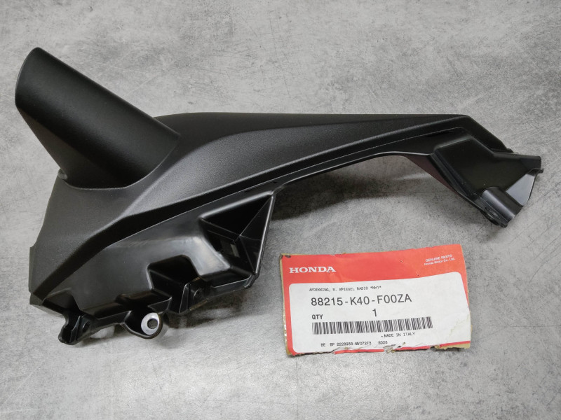 Cache embase rétroviseur droit noir Honda 88215-K40-F00ZA