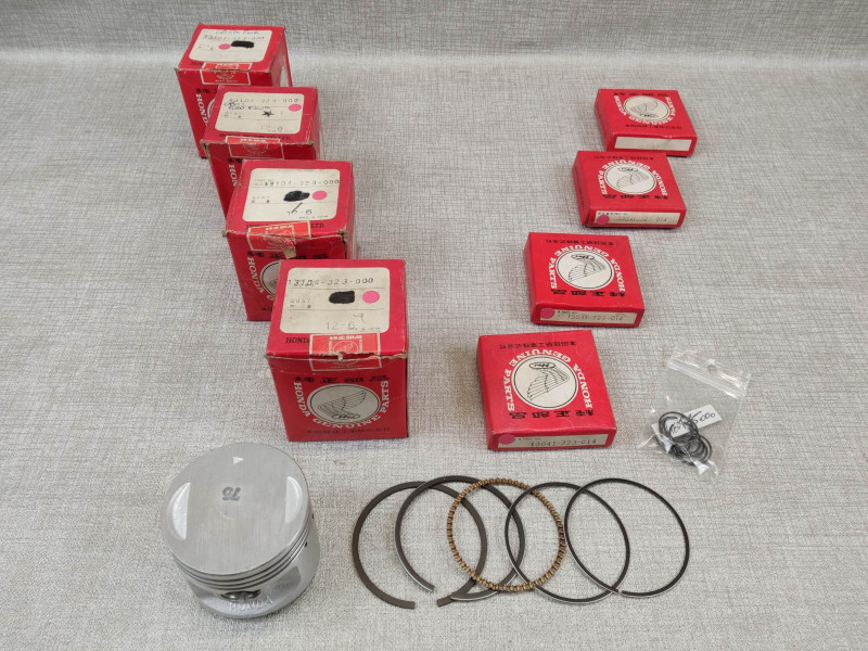 4 Kits Pistons Honda CB500 Four +0.75 | Segments Axes Clips
