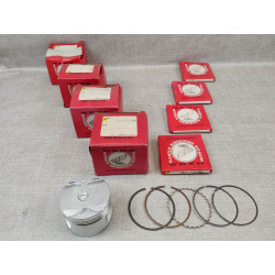Pistons + Segments CBX750 +0.25 Honda - Kit 4 Cylindres