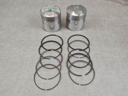 Jeu pistons avec segments cote std (D64mm) CB350-CL350 HONDA 13101-312-000K