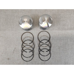 Kit Pistons Cote 0,50 Honda 125T - Jeu de 2 avec Segments