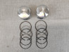 Kit Pistons Cote 0,50 Honda 125T - Jeu de 2 avec Segments