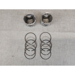 Kit Pistons Cote 0,50 Honda 125T - Jeu de 2 avec Segments