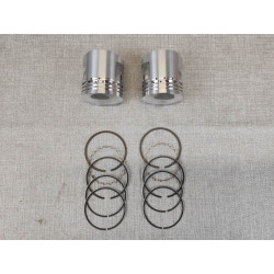 Kit Pistons Cote 0,50 Honda 125T - Jeu de 2 avec Segments