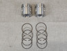 Kit Pistons Cote 0,50 Honda 125T - Jeu de 2 avec Segments