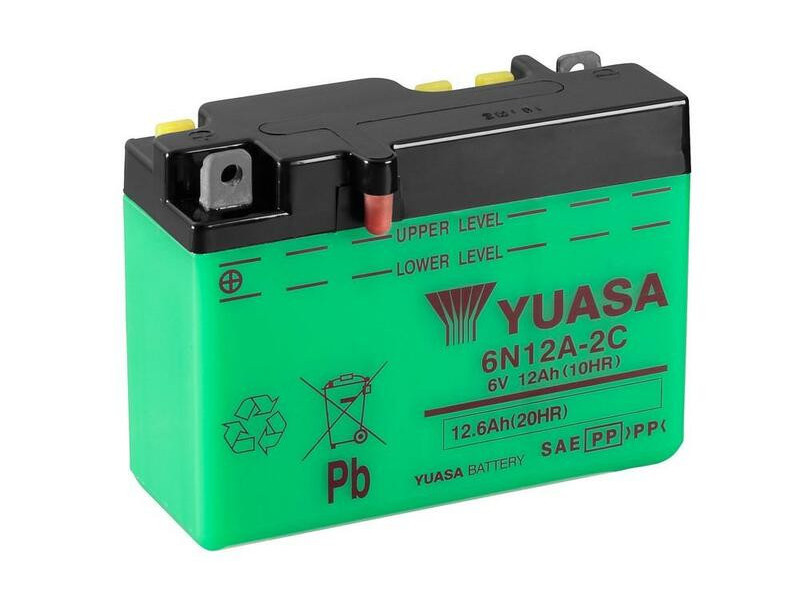 Batterie YUASA conventionnelle sans pack acide - 6N12A-2C/B54-6 1080759