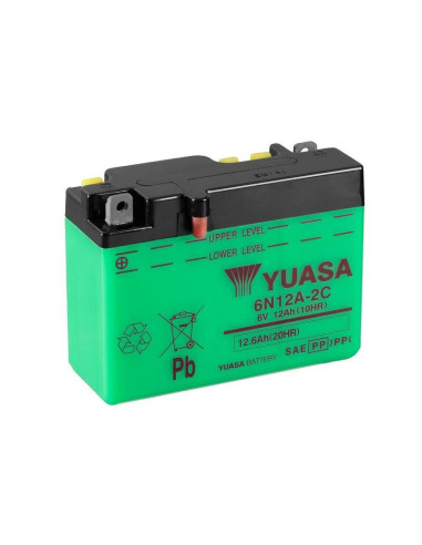 Batterie YUASA conventionnelle sans pack acide - 6N12A-2C/B54-6 1080759