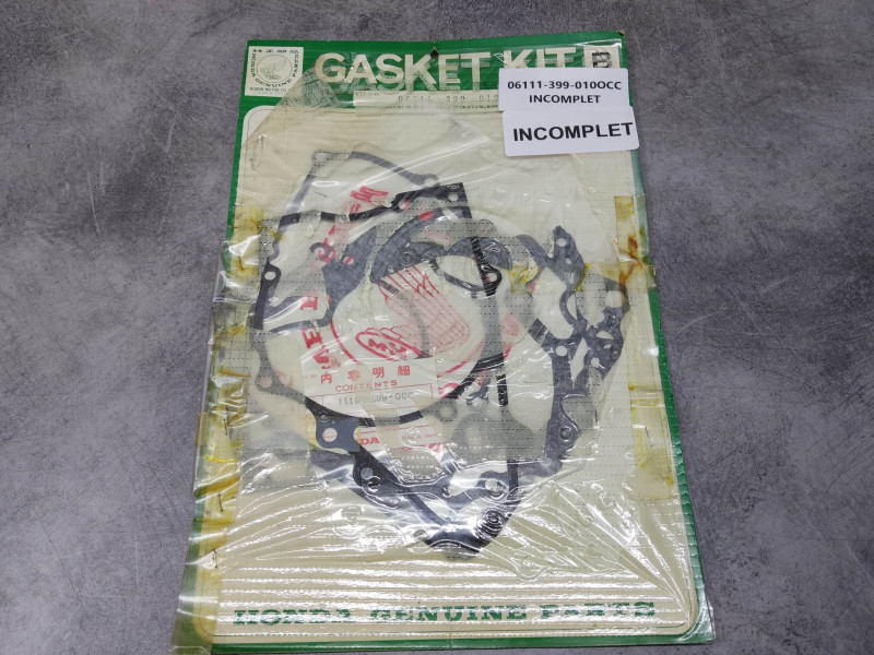 Pochette joints moteur B incomplète Honda 06111-399-010